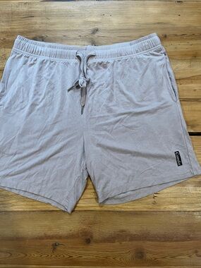 COMFRT L Mauve Rayon Stretch Shorts Drawstring
